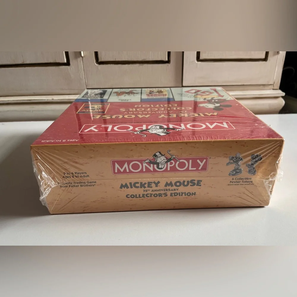 New Vintage 2004 Mickey Mouse Monopoly 75th Anniversary Collector's Edition